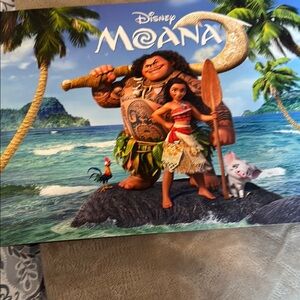 Disney Moana Adventure set of 4 Lithographs Exclusive Pictures